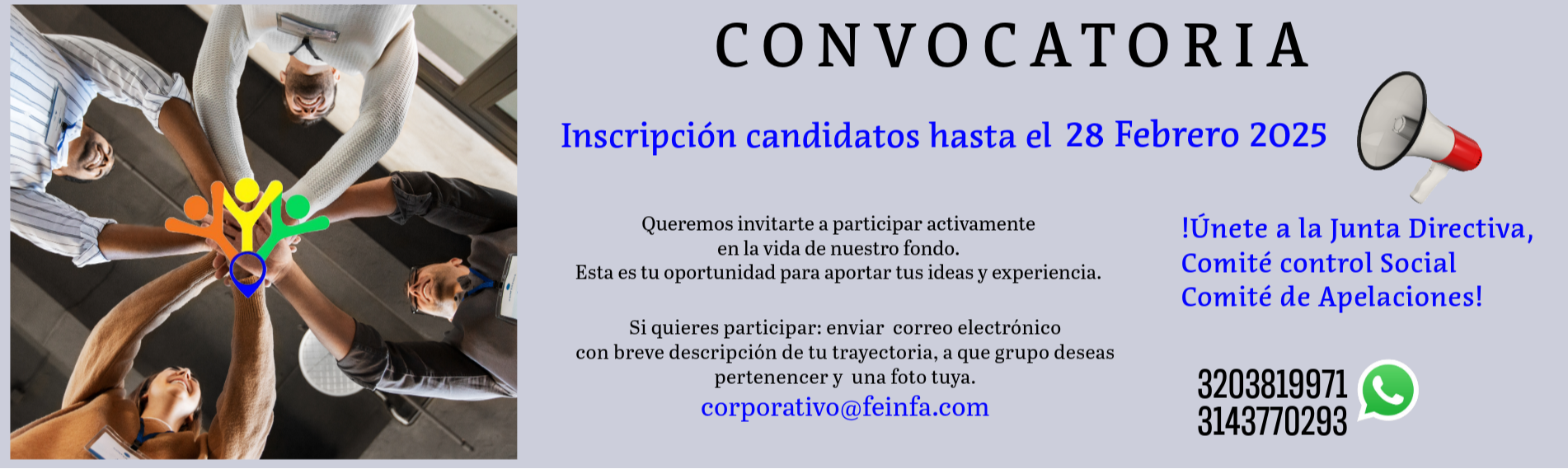 candidato Junta directiva,comité de apelaciones,comité de control social